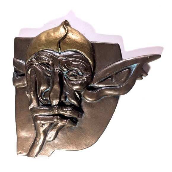 ELF plaque in Hydrostone by ZOEDAN Designs Surrey, B.C. - Picture 4 of 4